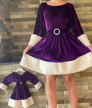 Rochie scurta cu tematica de Craciun - Santa 4 imagine