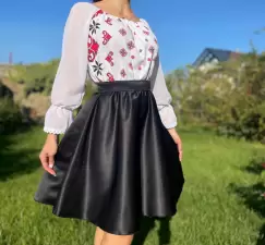 Rochie stilizata cu motive traditionale Natalia imagine