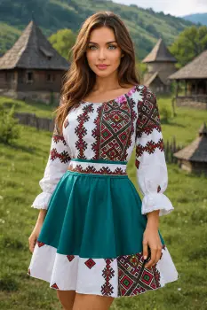 Rochie stilizata Traditionala Laura 3 imagine