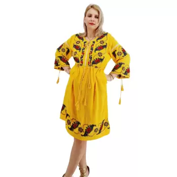 Rochie Traditionala cu broderie Lidia 2 imagine