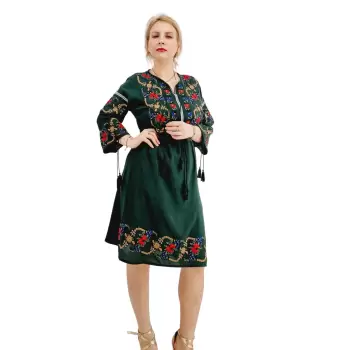 Rochie Traditionala cu broderie Lidia imagine