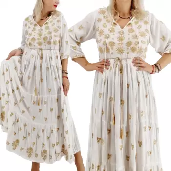 Rochie Traditionala cu broderie Sara 6 imagine