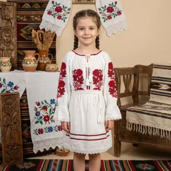 Rochie traditionala fetite Sorina imagine