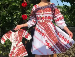 Rochie Traditionala stilizata cu Laura 6 imagine