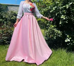 Rochie Traditionala stilizata cu maci 23 imagine
