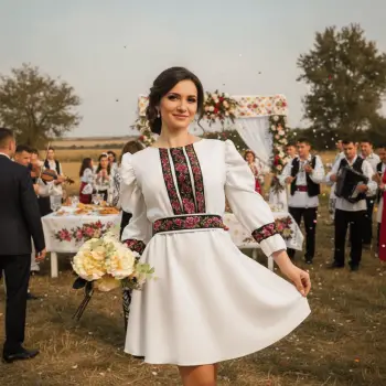 Rochie Traditionala Trandafira imagine