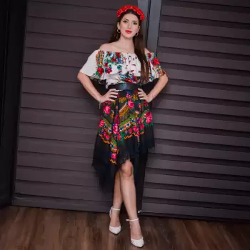 Rochie Women Floral Peonies imagine