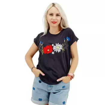 Tricou brodat Sanzi 6 imagine