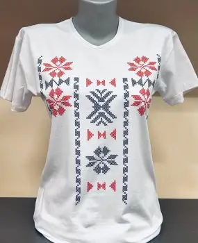 Tricou cu imprimeu traditional Alexis 11 imagine