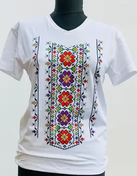 Tricou cu imprimeu traditional Alexis 6 imagine