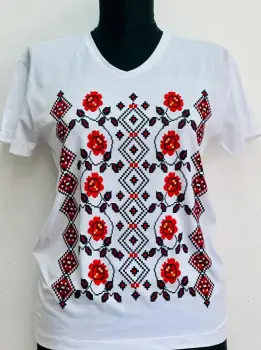 Tricou cu imprimeu traditional Alexis 7 imagine