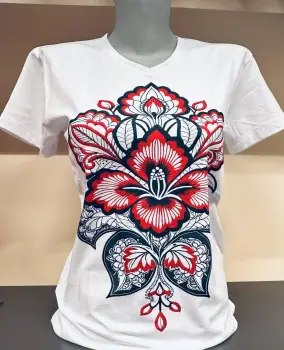 Tricou cu imprimeu traditional Alexis 9 imagine