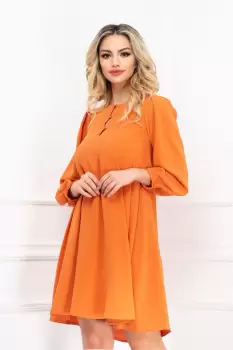 Rochie de gravida Moze portocalie imagine