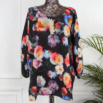 Bluza cu model floral Alinae imagine