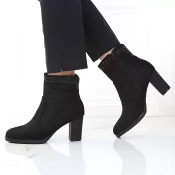 Botine negre Giuliana imagine