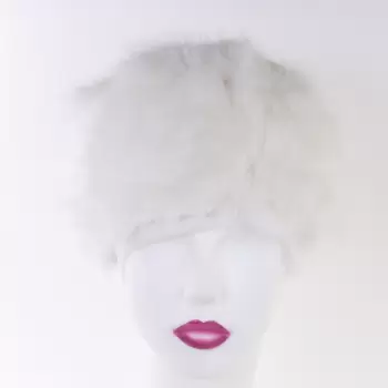 Caciula alba din blana Neka imagine