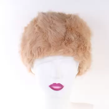 Caciula bej din blana Neka imagine