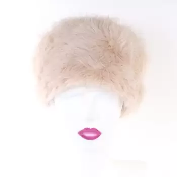 Caciula crem din blana Neka imagine