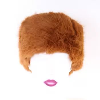 Caciula maro din blana Neka imagine