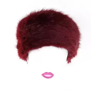 Caciula rosie din blana Neka imagine