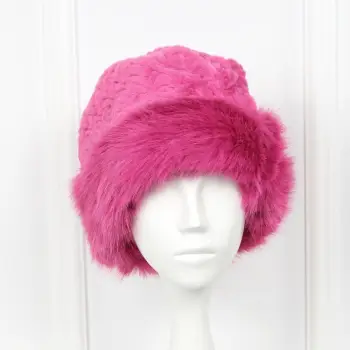 Caciula roz de blana Evelisse imagine