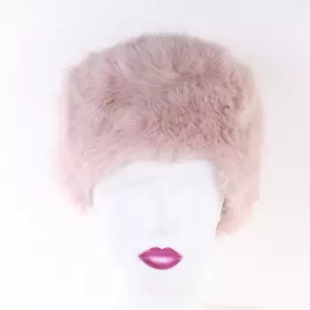 Caciula roz pudra din blana Neka imagine