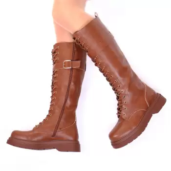 Cizme camel inalte Ellie imagine