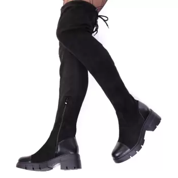 Cizme piele ecologica intoarsa Tiffany imagine