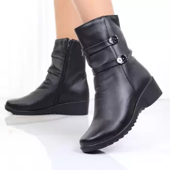 Cizme scurte imblanite Viona imagine