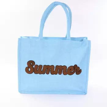 Geanta blue de plaja Sumina imagine