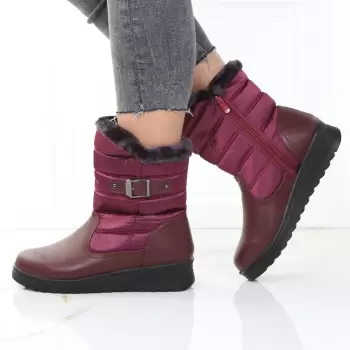 Ghete bordo imblanite Narcisa imagine