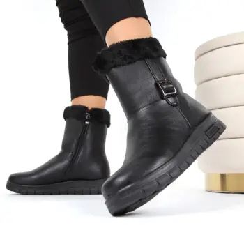 Ghete negre comode Mona imagine