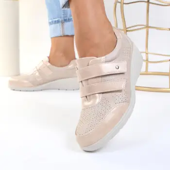 Pantofi bej usori Lyza imagine