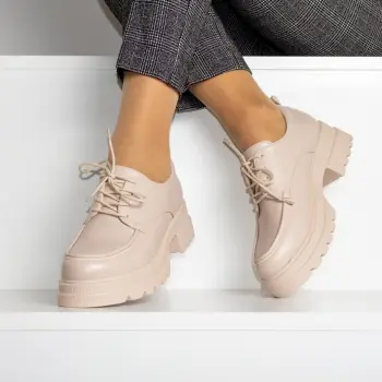 Pantofi bej usori Soria imagine