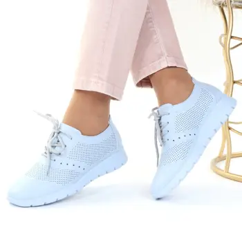 Pantofi blue perforati Keilani imagine