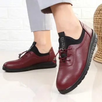 Pantofi bordo usori Ariola imagine