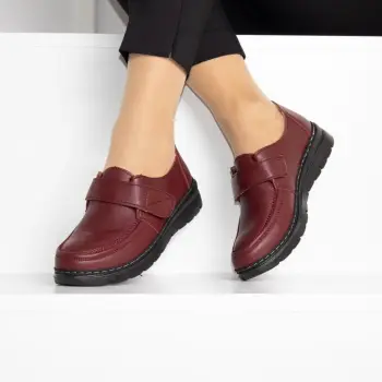 Pantofi bordo usori Elisia imagine