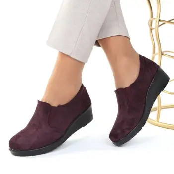 Pantofi bordo usori Elosa imagine