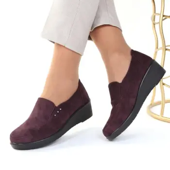 Pantofi bordo usori Seliana imagine