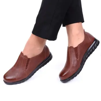 Pantofi cu talpa joasa Dafira maro imagine