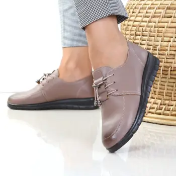 Pantofi maro usori Silona imagine