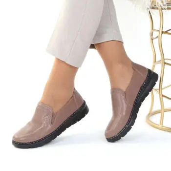 Pantofi maro usori Valeska imagine