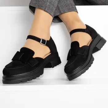 Pantofi negri usori Aranda imagine