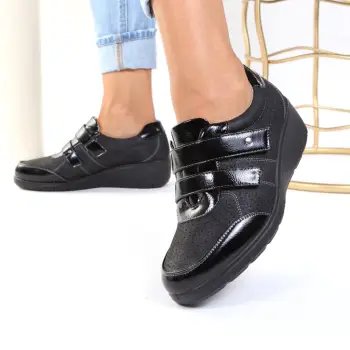 Pantofi negri usori Lyza imagine