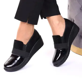 Pantofi negri usori Melba imagine