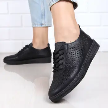 Pantofi negri usori Raima imagine