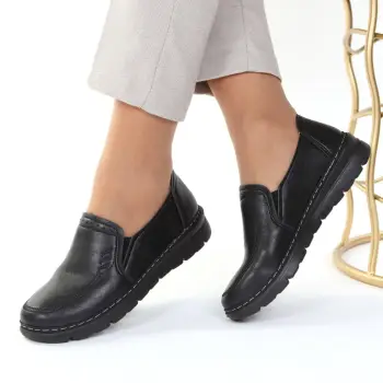 Pantofi negri usori Valeska imagine