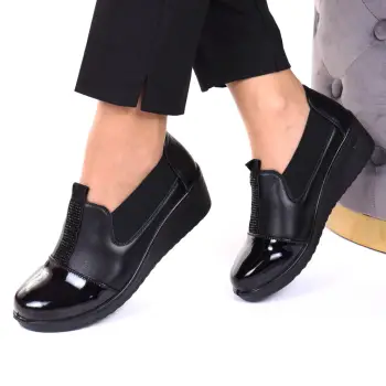 Pantofi negri usori Zulema imagine