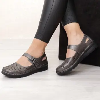 Pantofi usori gri Smaranda imagine