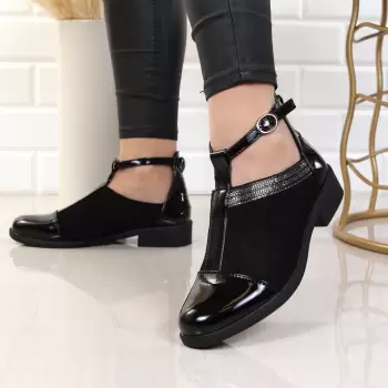 Pantofi usori piele ecologica intoarsa Zalya imagine